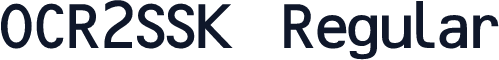 OCR2SSK Regular