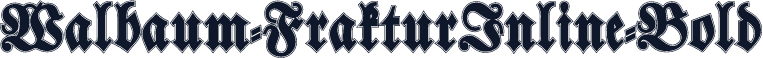 Walbaum-FrakturInline-Bold