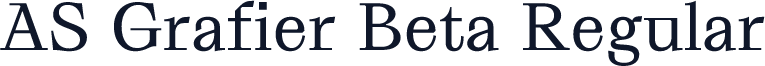 AS Grafier Beta Regular
