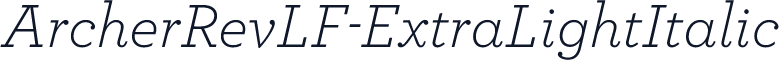 ArcherRevLF-ExtraLightItalic