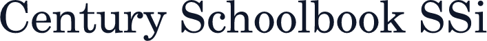 Century Schoolbook SSi