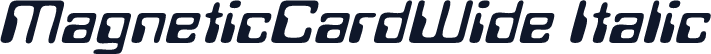 MagneticCardWide Italic