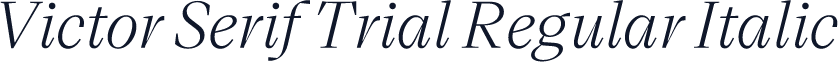 Victor Serif Trial Regular Italic