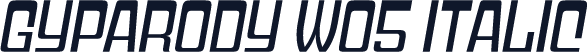 Gyparody W05 Italic