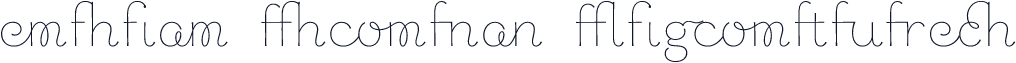 Chic Hand Ligatures