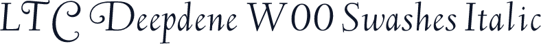 LTC Deepdene W00 Swashes Italic