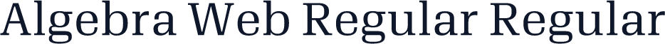 Algebra Web Regular Regular