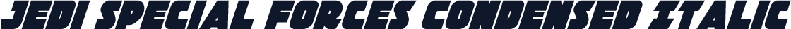 Jedi Special Forces Condensed Italic