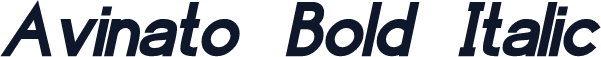 Avinato Bold Italic