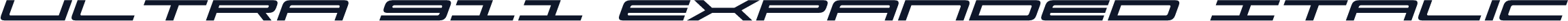 Ultra 911 Expanded Italic