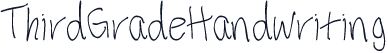 ThirdGradeHandwriting