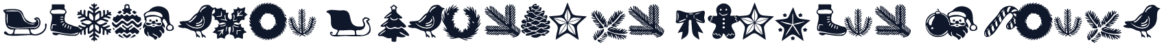 Wonderful Christmas Symbols Regular
