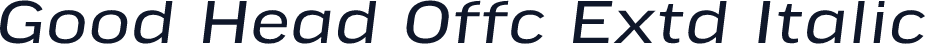 Good Head Offc Extd Italic