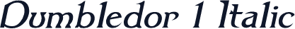 Dumbledor 1 Italic