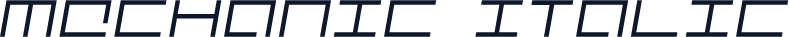 Mechanic Italic