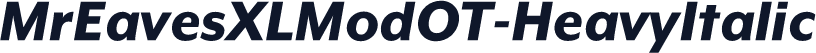 MrEavesXLModOT-HeavyItalic