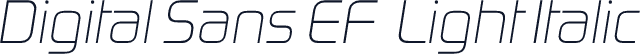 Digital Sans EF  Light Italic