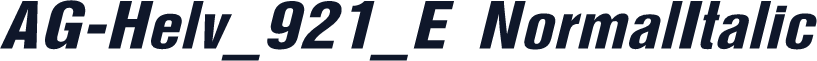 AG-Helv_921_E NormalItalic