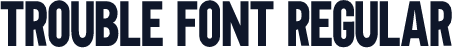 Trouble Font Regular