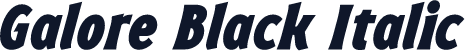 Galore Black Italic