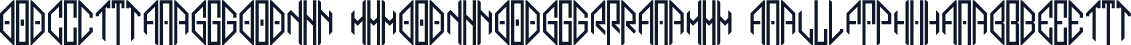 Octagon Monogram Alphabet