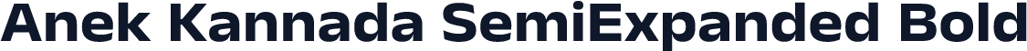 Anek Kannada SemiExpanded Bold