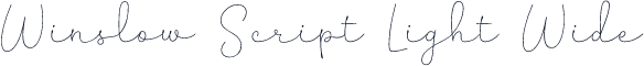 Winslow Script Light Wide