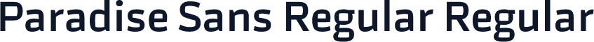 Paradise Sans Regular Regular