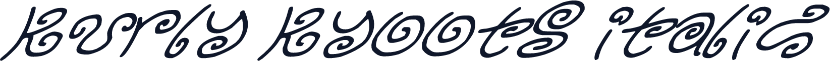 Kurly Kyoots Italic