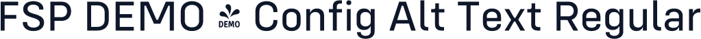 FSP DEMO - Config Alt Text Regular