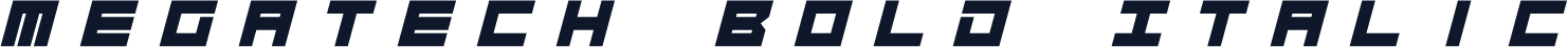 Megatech Bold Italic