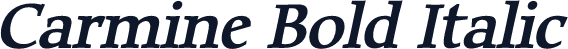 Carmine Bold Italic