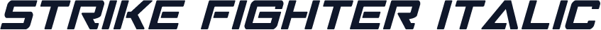 Strike Fighter Italic