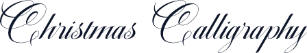 Christmas Calligraphy