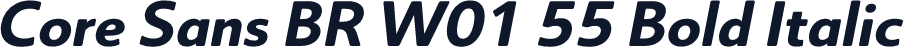 Core Sans BR W01 55 Bold Italic
