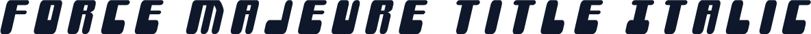 Force Majeure Title Italic