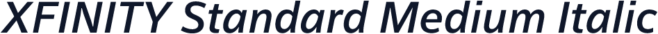 XFINITY Standard Medium Italic