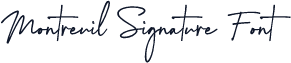 Montreuil Signature Font
