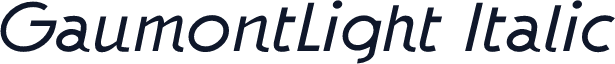 GaumontLight Italic