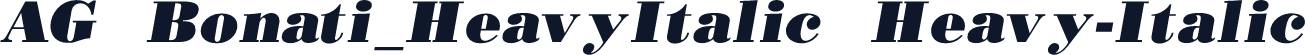 AG Bonati_HeavyItalic Heavy-Italic