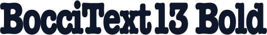 BocciText13 Bold