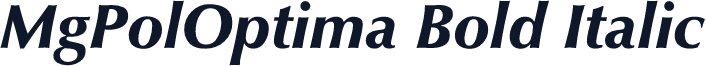 MgPolOptima Bold Italic