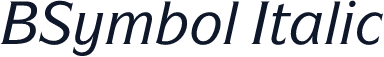 BSymbol Italic