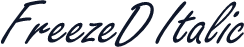 FreezeD Italic