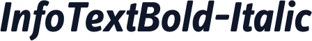 InfoTextBold-Italic