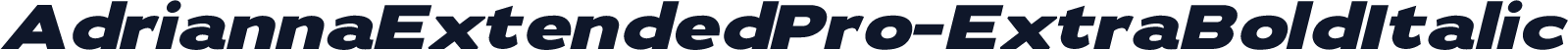 AdriannaExtendedPro-ExtraBoldItalic