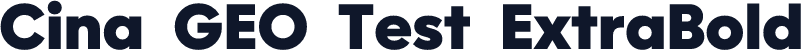 Cina GEO Test ExtraBold