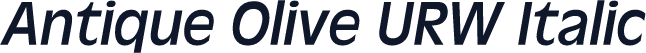Antique Olive URW Italic
