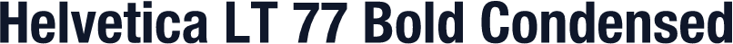 Helvetica LT 77 Bold Condensed