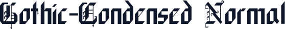 Gothic-Condensed Normal